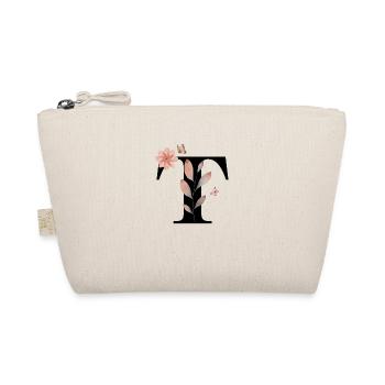 Lettre t fleurs sauvages aquarelles - Trousse biologique - nature - Devant