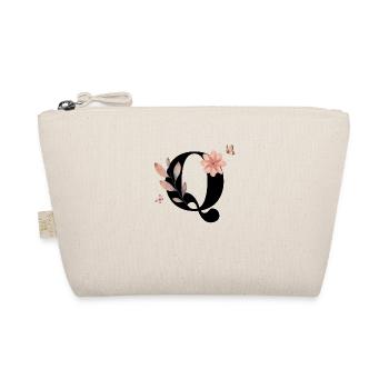 Letter q wildflowers watercolors - Organic Pouch - nature - Front
