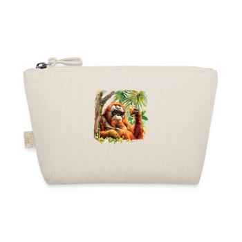 cool orangutan - Organic Pouch - nature - Front