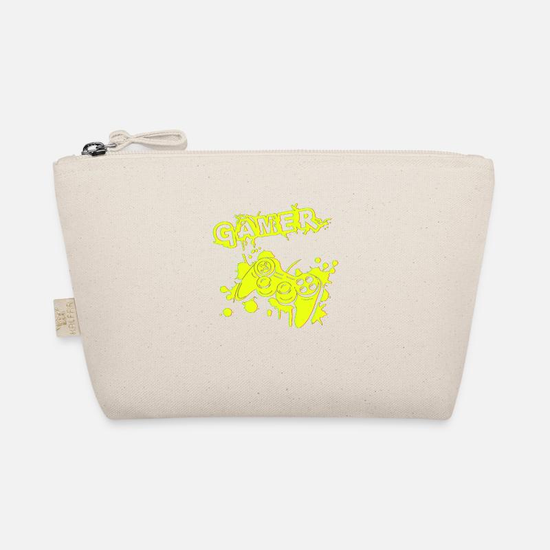 Gamer Game Play Online Computer Gaming Arcade Neon Organic Pouch