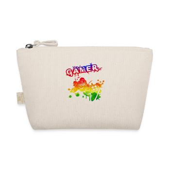 Gamer Game Play Online Computer Gaming Arcade Neon - Organic Pouch - nature - Front