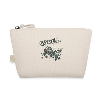 Gamer Game Play Online Computer Gaming Arcade Neon - Organic Pouch - nature - Front