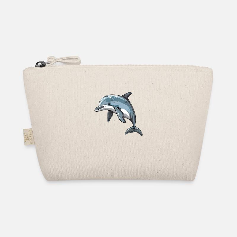 Lebensechter Delphin In Freier Wildbahn Bio-Täschchen