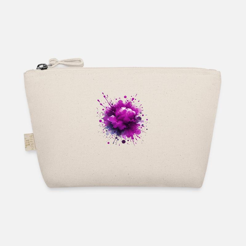 splash drop liquid abstract background water wave Organic Pouch
