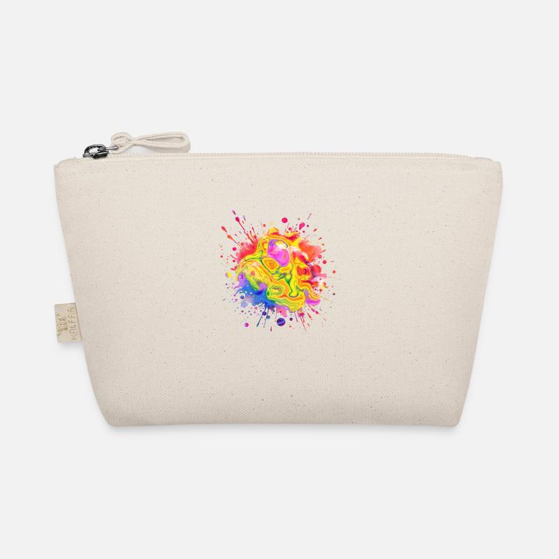 splash drop liquid abstract background water wave Organic Pouch