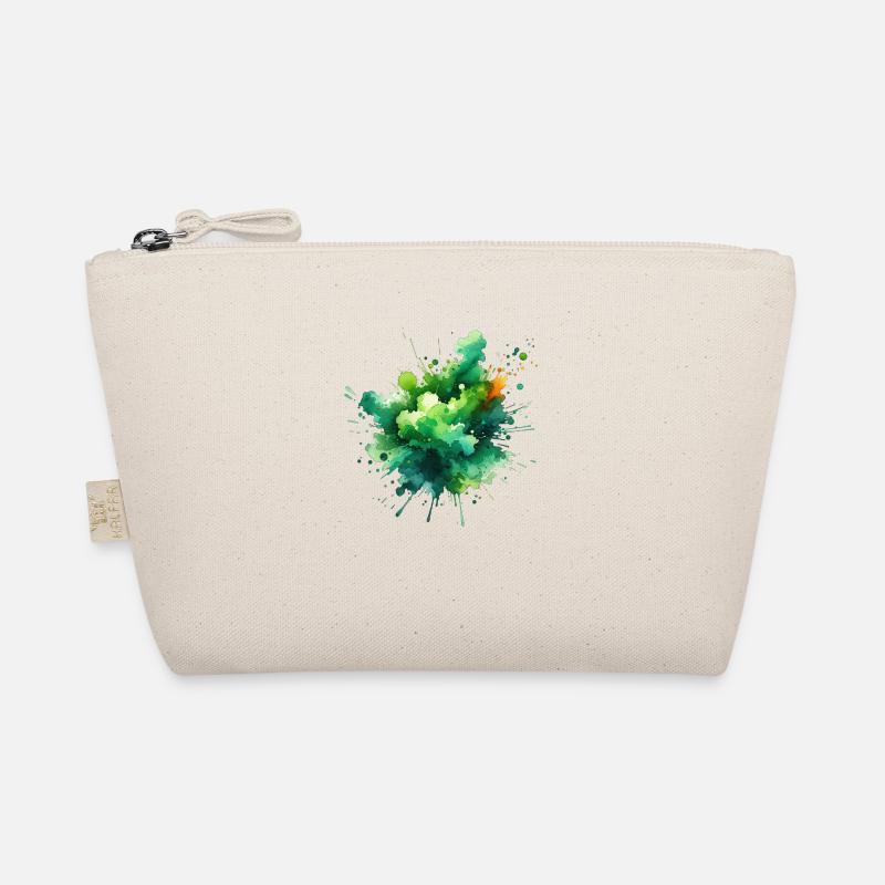 splash drop liquid abstract background water wave Organic Pouch