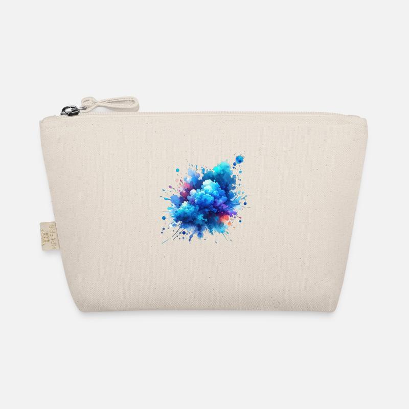 splash drop liquid abstract background water wave Organic Pouch