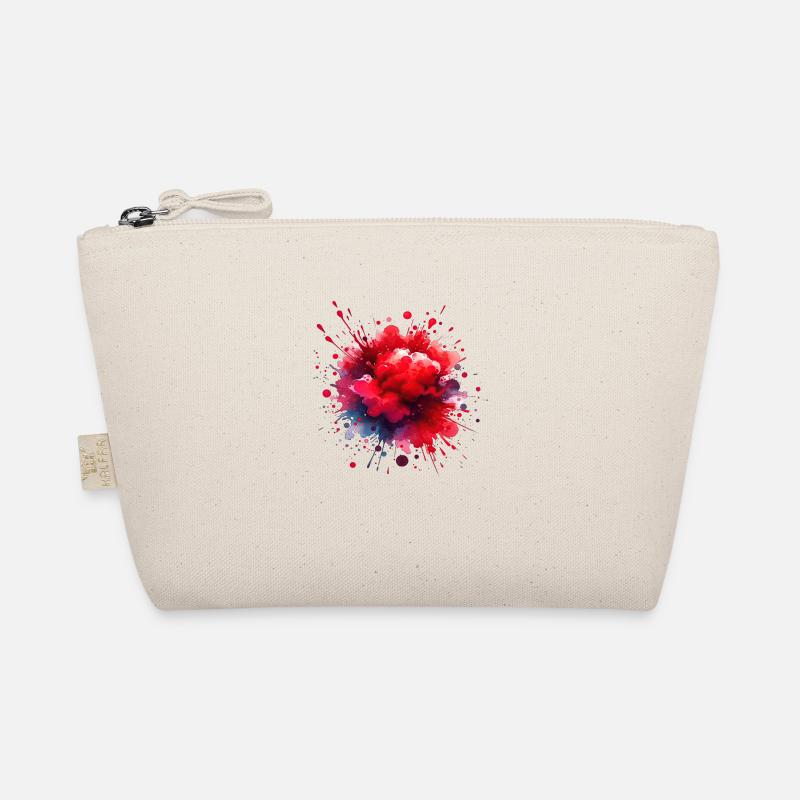 splash drop liquid abstract background water wave Organic Pouch