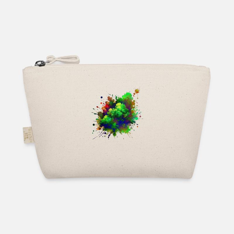 splash drop liquid abstract background water wave Organic Pouch