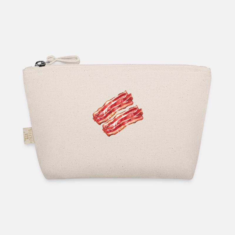 Stylized Bacon Illustration Organic Pouch