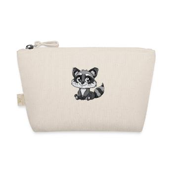 Cute raccoon with big eyes - Organic Pouch - nature - Front