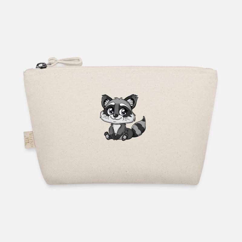Raton laveur mignon avec de grands yeux Trousse biologique