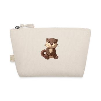 Mignon accroche-regard de loutre pour les amoureux des animaux - Trousse biologique - nature - Devant