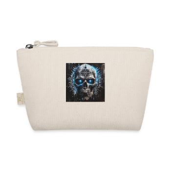 Wikinger Totenkopf Vikings Skull Valhalla Vegvisir - Bio-Täschchen - Natur - Vorne