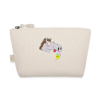 Pferdekopf Eiskrem Kinder Sommer Kind Pferd Pferde - Organic Pouch - nature - Front