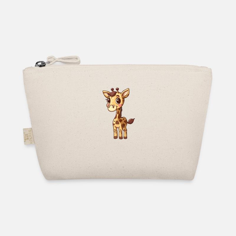Adorable girafe mignonne avec de grands yeux Trousse biologique