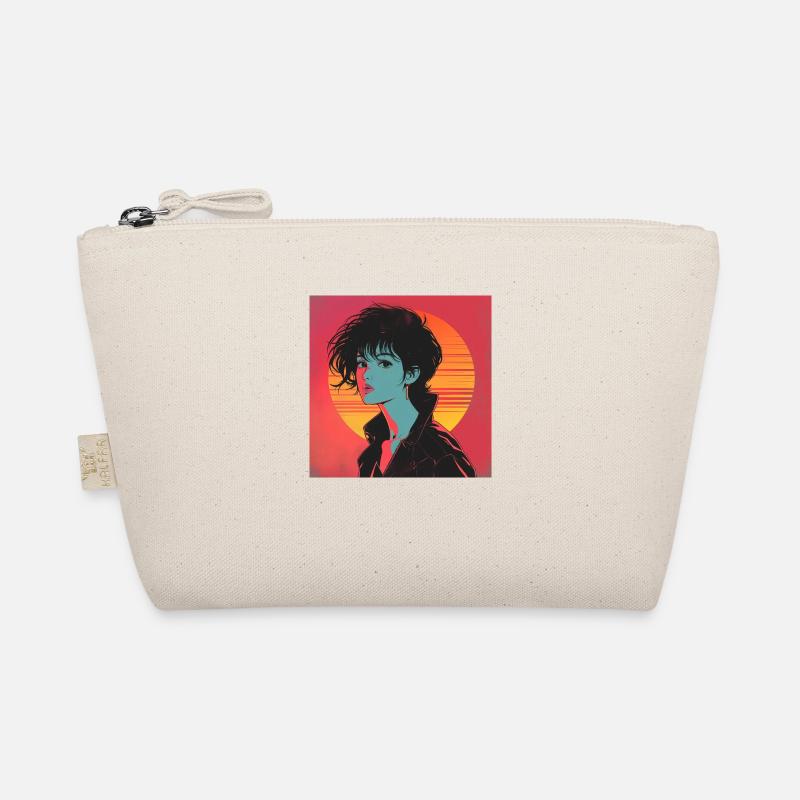 Impression de mode de haute qualité de fille anime des années 80 Trousse biologique