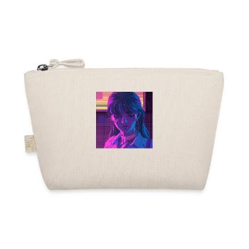 Impression de mode de haute qualité de fille anime des années 80 - Trousse biologique - nature - Devant