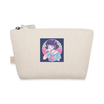 Impression de mode de haute qualité de fille anime des années 80 - Trousse biologique - nature - Devant