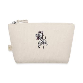 Zèbre joyeux avec un sourire - Trousse biologique - nature - Devant