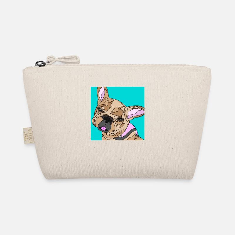 Frenchie abstract Organic Pouch