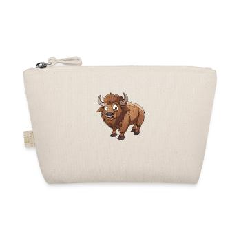 Funny Highland Cattle In Brown Tones - Organic Pouch - nature - Front