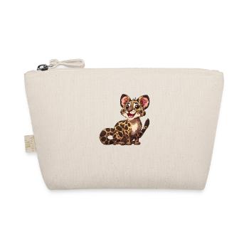 Playful young leopard look - Organic Pouch - nature - Front