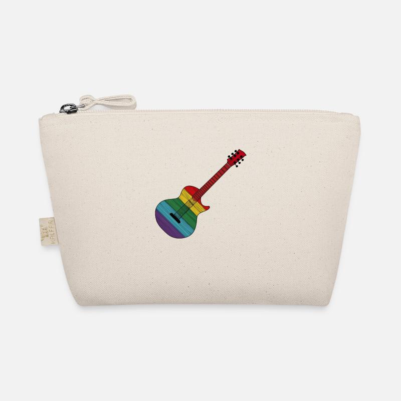 Regenbogen Gitarre Rock'n'Roll Design Bio-Täschchen