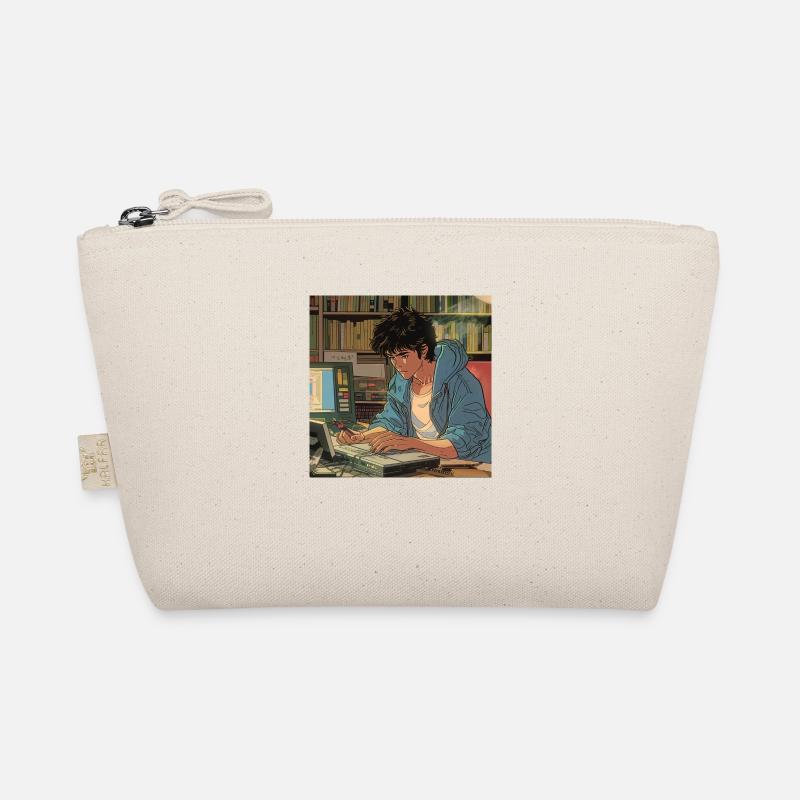 Années 80 Anime Guy Calmant Impression de mode de haute qualité Trousse biologique