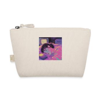 Impression de mode de haute qualité de fille anime des années 80 - Trousse biologique - nature - Devant