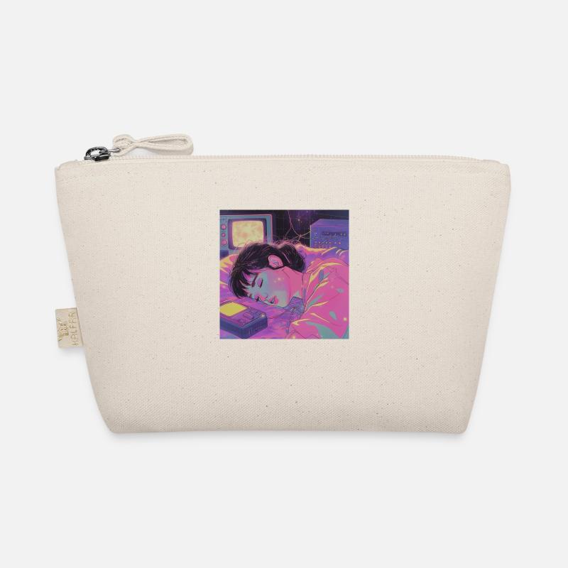 Impression de mode de haute qualité de fille anime des années 80 Trousse biologique