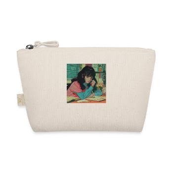 Impression de mode de haute qualité de fille anime des années 80 - Trousse biologique - nature - Devant