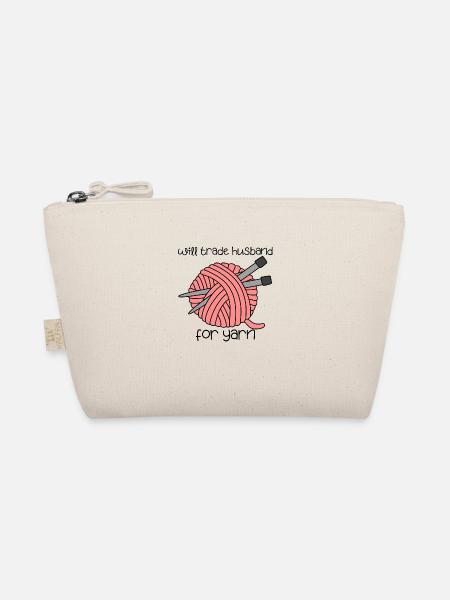 drôle de fil citation tricot crochet - Trousse biologique - nature - Devant