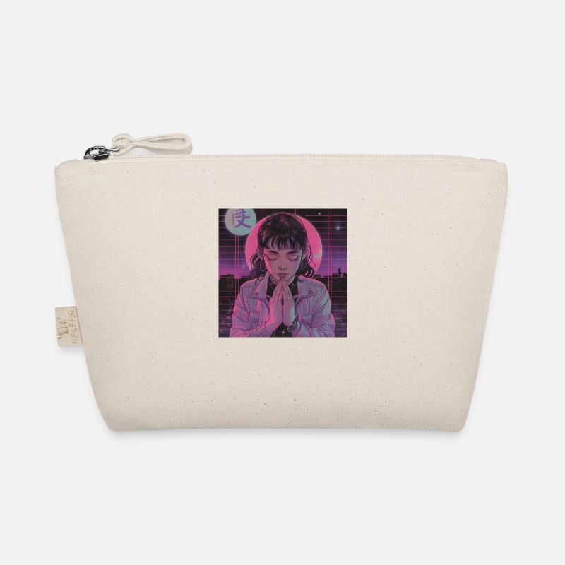 Impression de mode de haute qualité de fille anime des années 80 Trousse biologique