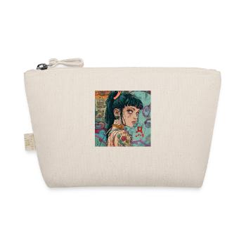 Impression de mode de haute qualité de fille anime des années 80 - Trousse biologique - nature - Devant