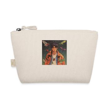 80s anime guy calming high quality fashion print - Organic Pouch - nature - Front