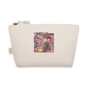 80s anime guy calming high quality fashion print - Organic Pouch - nature - Front