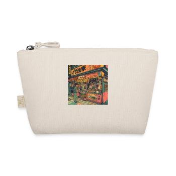 80s anime teen calming high quality fashion print - Organic Pouch - nature - Front
