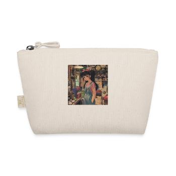 80s anime teen calming high quality fashion print - Organic Pouch - nature - Front
