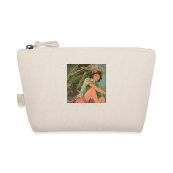 80s anime teen calming high quality fashion print - Organic Pouch - nature - Front