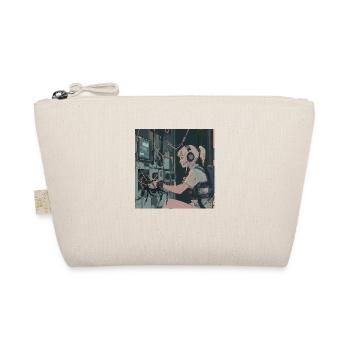 80s anime teen calming high quality fashion print - Organic Pouch - nature - Front