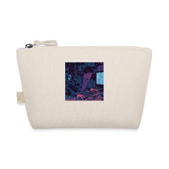80s anime teen calming high quality fashion print - Organic Pouch - nature - Front