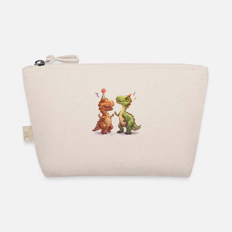 Two Dancing Dinosaurs Organic Pouch