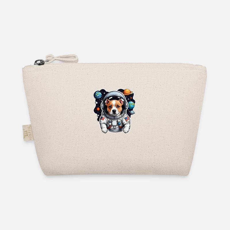 Space Dog with Planets Organic Pouch