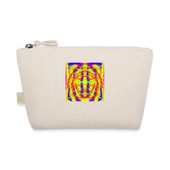 Abstract yellow and blue design - Organic Pouch - nature - Front