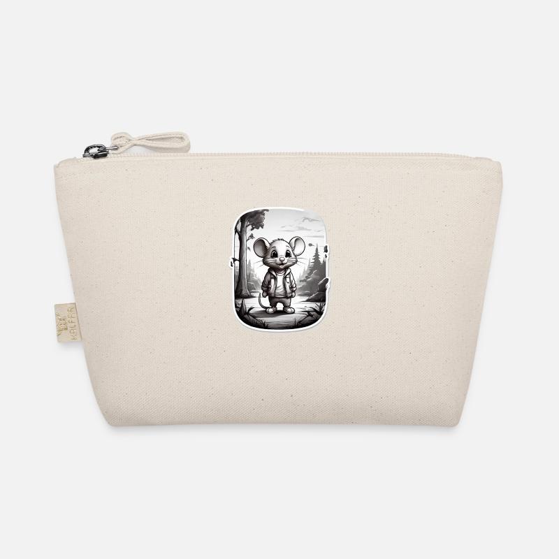 Mouse Cute Kids Drawing Comic Organic Pouch