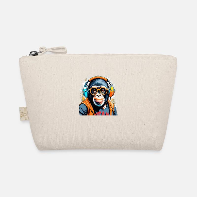 DJ Monkey Chimpanzee Music Organic Pouch