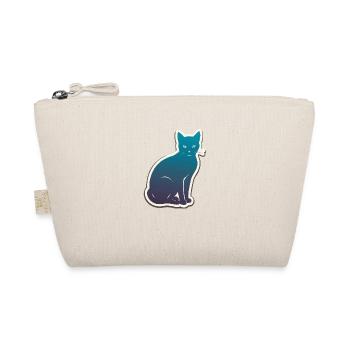 Katze Silhouette - Bio-Täschchen - Natur - Vorne