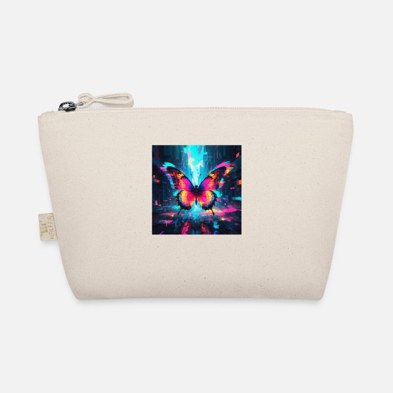 Neon Butterfly Organic Pouch
