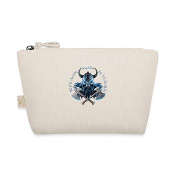 Wikinger Schädel 06 2024 11 - Bio-Täschchen - Natur - Vorne